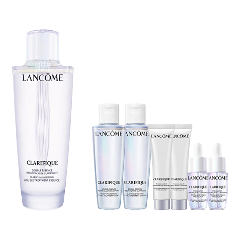 蘭蔻（LANCOME） 凈澈煥膚雙重精華水極光水  護膚 精華液 爽膚水 250ml套組B