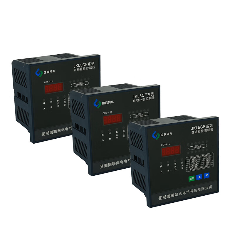 jkl5c智能无功补偿控制器46810多路低压无功功率自动补偿器 黑色