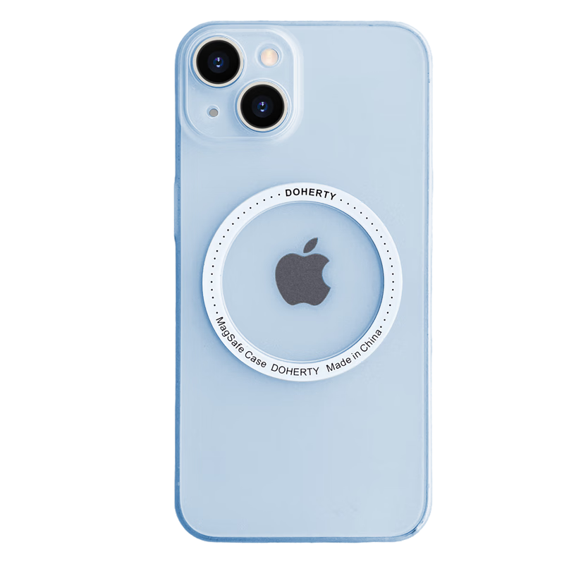 紫枚 苹果14手机壳超薄磨砂磁吸全包防摔舒适一贴即合iPhone14Pro max保护壳 蓝色 苹果14