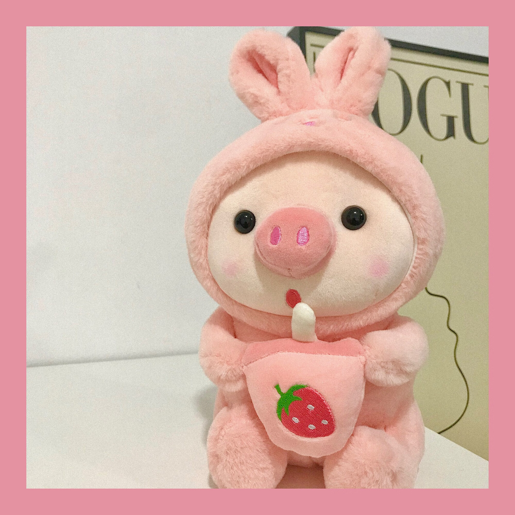 热奥enma studio软萌星球 enma studio可爱ins奶茶猪猪毛绒玩具 兔子