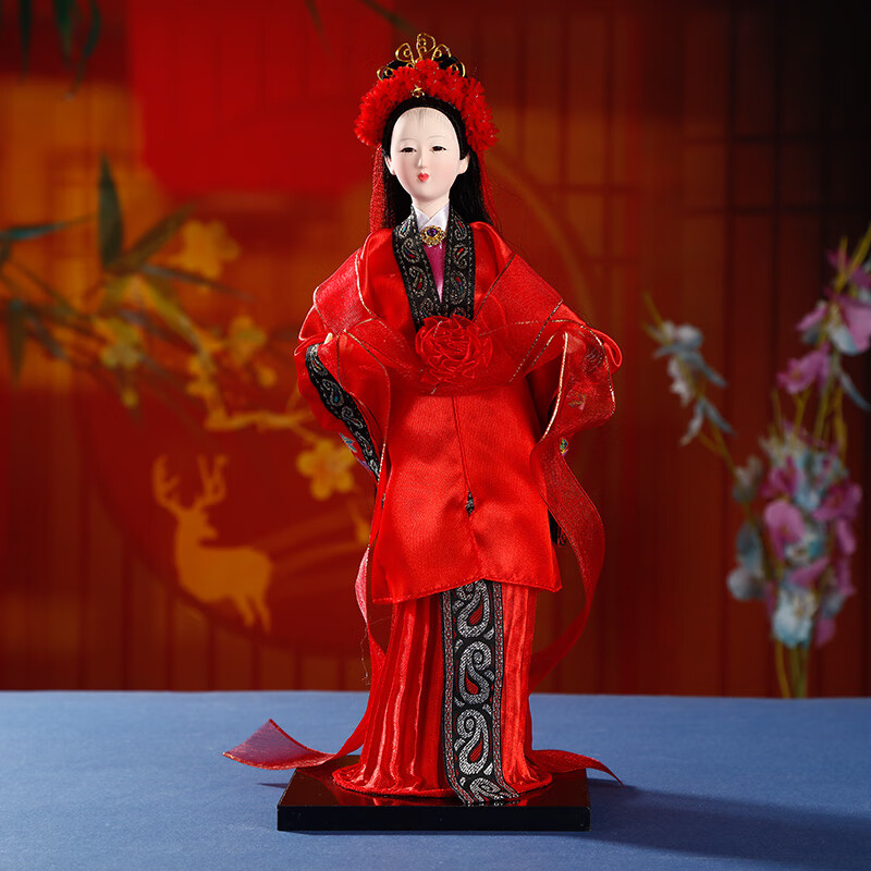 燕云州绢人娃娃人偶老北京纪念品红楼梦摆件中国特色礼物送老外出国