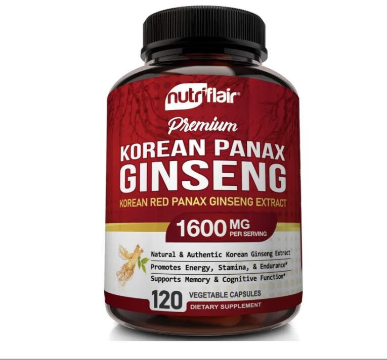 nutriflair korean red panax ginseng 人参皂苷韩国红参120粒