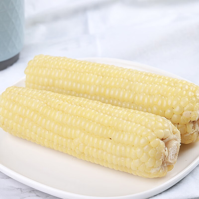 静益乐源甜香白玉米棒 玉米穗粒 新鲜蔬菜 真空包装 200g*10根