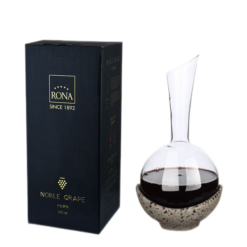洛娜RONA洛娜捷克原裝進口水晶玻璃冰酒瓶分酒器 自然酒醒酒器1400ml/單只