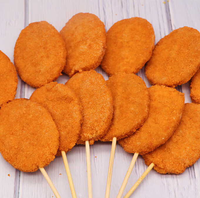 井掌柜qq大鸡排串鸡肉片串脆皮鸡排串30串裹粉鸡排商用油炸小吃大鸡排