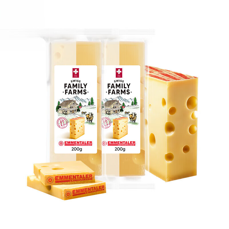 瑞慕埃曼塔大孔奶酪块 原味200g