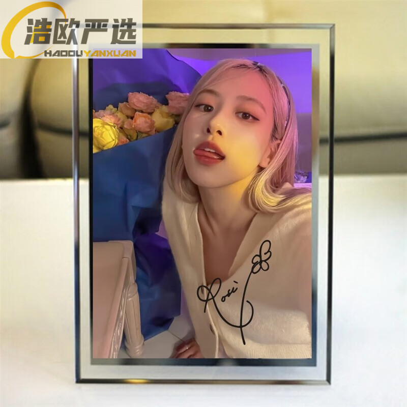 米蒂格blackpink成员rose朴彩英周边应援照片海报水晶相框摆台生日
