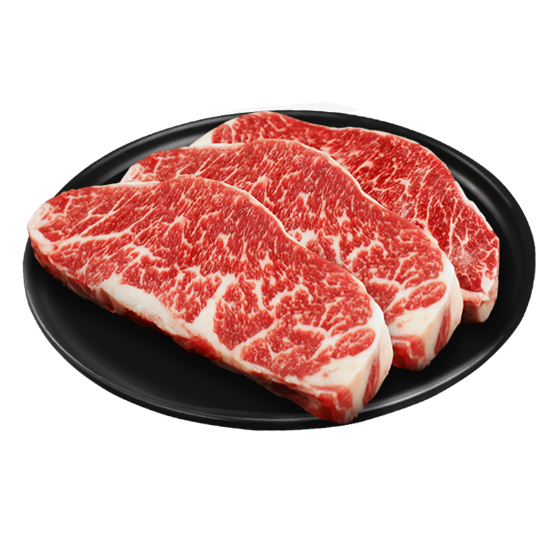 華牧鮮澳洲和牛M6-M7原切上腦邊牛排540g 谷飼牛肉生鮮送禮禮袋