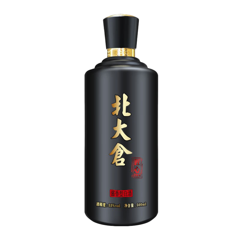 北大仓白酒整箱纯粮食口粮酒高度白酒节日送礼自饮礼盒装 53度 500mL 6瓶 匠心1914酱香