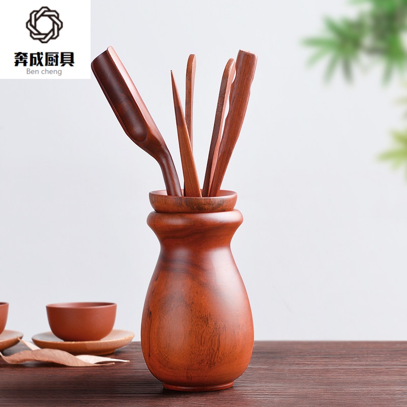 茶道六君子套装茶夹子茶叶夹子茶镊子6君子泡茶工具茶杯夹家用奔成 铁