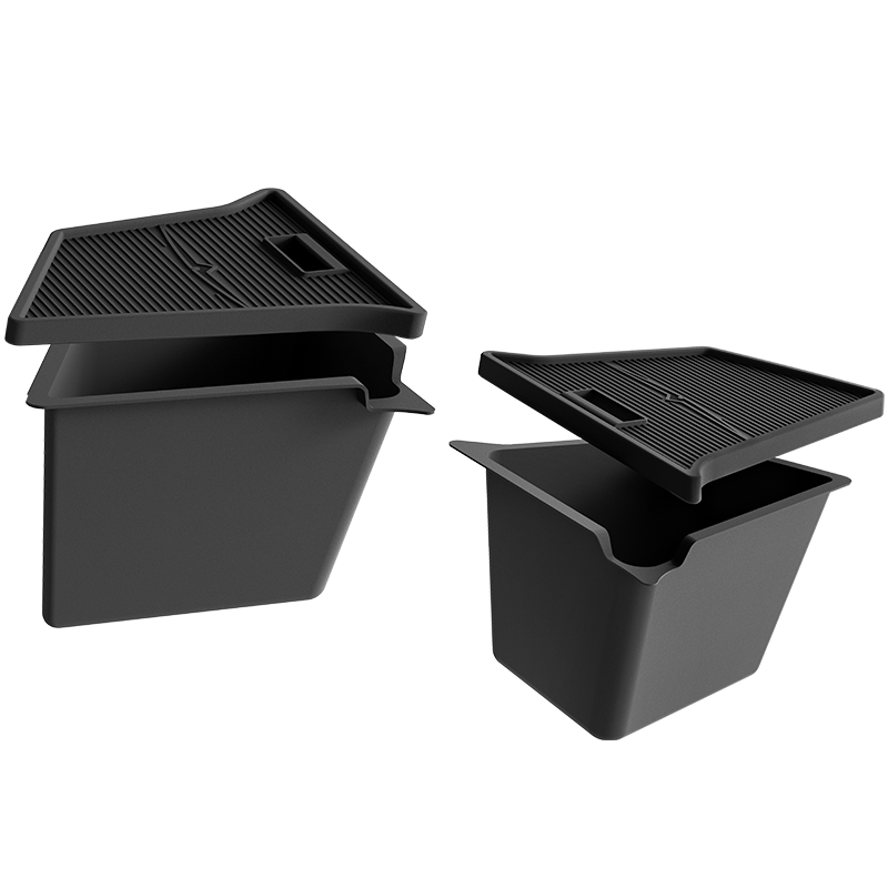 3W 特斯拉改装配件合集modelY3座椅中控储物盒后备箱边兜抽屉收纳盒 Y尾箱垫侧边兜+盖子*2