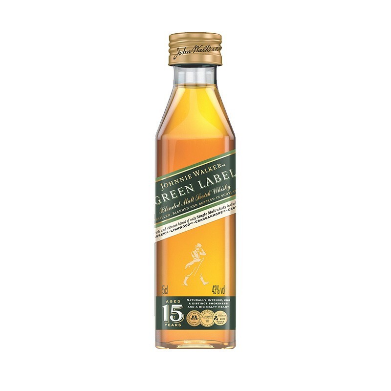 尊尼获加（JOHNNIE WALKER）洋酒 绿方 绿牌15年 威士忌50ml酒伴使用感如何?