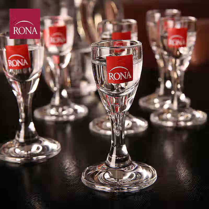 圣玲珑（SAINT LINGLONG）捷克进口RONA水晶玻璃白酒杯烈酒杯家用一口杯子弹杯小酒杯 单支价格30ML白酒杯