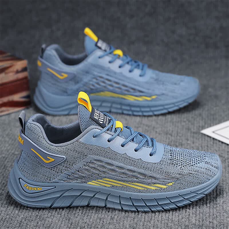 lntl运动鞋男夏季2024运动网面透气夏天飞织休闲轻便软底防滑跑步潮鞋