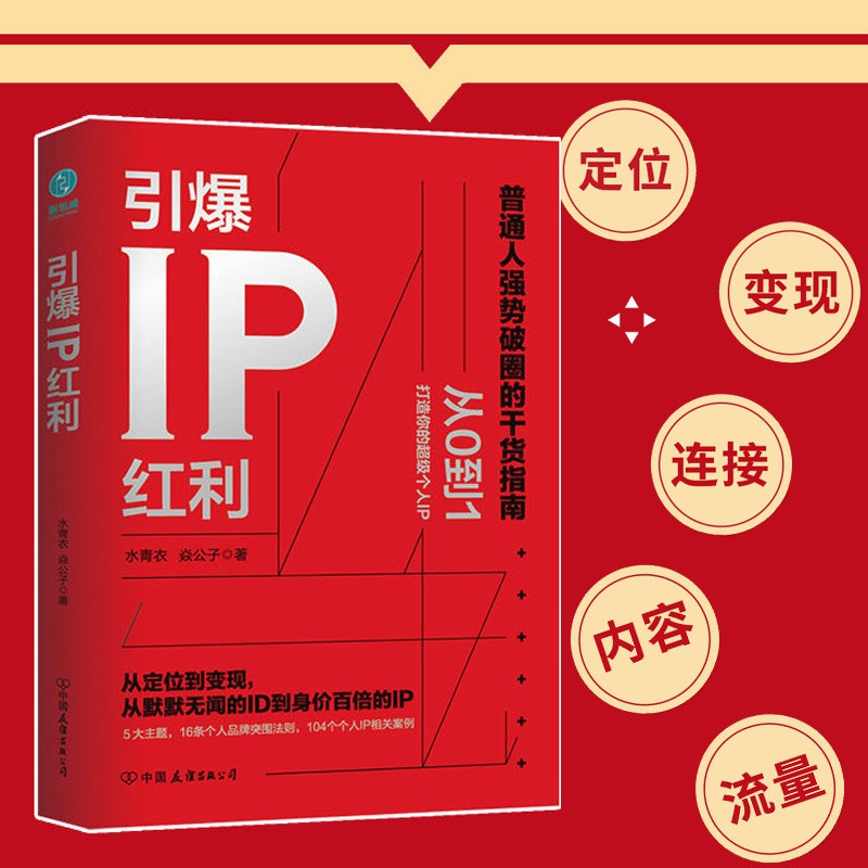 引爆IP红利：从定位到变现，从默默无闻的ID到身价百倍的IP水青衣，焱公子著 新书