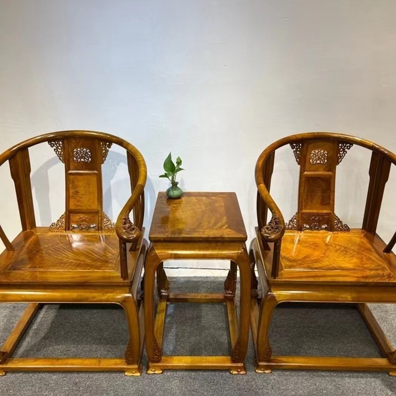 千澈金丝楠木小叶桢楠皇宫椅古典中式皇宫椅高端大气