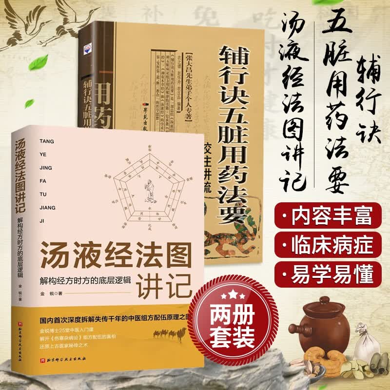 汤液经法图讲记+辅行诀五脏用药法要 中医组方经方汤液经辅行决伤寒论入门课莫高窟 汤液经法汤液经解经方中医书籍 辨心辨肝脏病证辨五脏病症 五行五味学说脏象经络诊断 汤液经法图讲记+辅行诀五脏用药法要