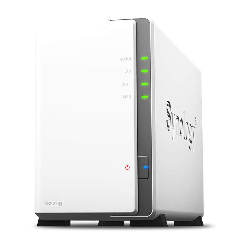 Synology 群晖 DS223j 双盘位 NAS网络存储服务器 私有云 智能相册 文件自动同步