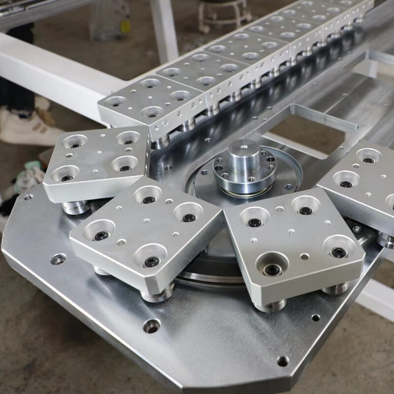 圆弧环形导轨循环输送线厂家v型滚轮直线导轨滑块滑轨同步带传动 浅