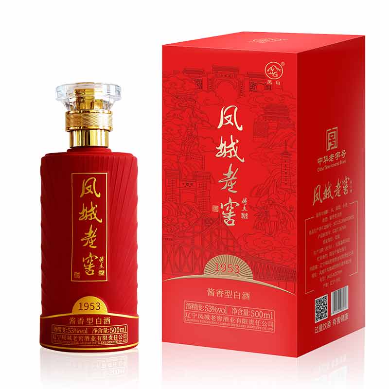 凤城老窖荣耀1953纯粮酱香酒500ml/瓶 1瓶