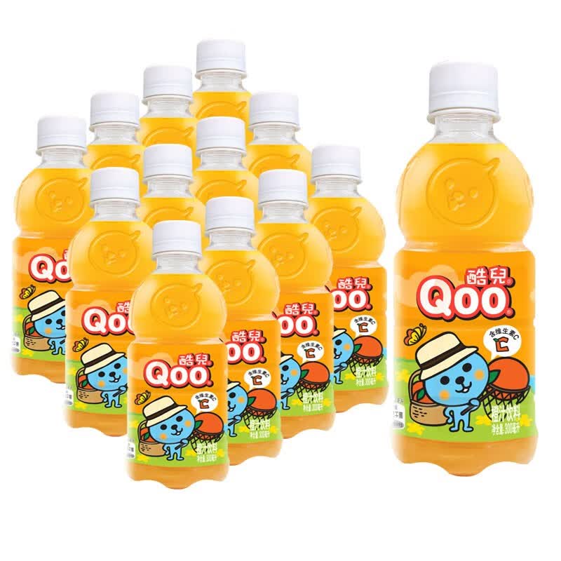 可口可乐酷儿300ml瓶装迷你装 酷儿橙汁味饮料 果味饮品 酷儿300毫升