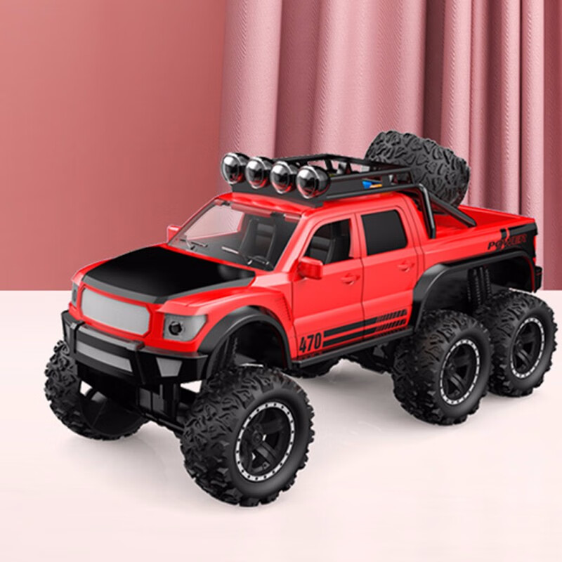 儿童滑行大号灯光音乐惯性越野车双开门六轮大脚怪车男女孩小朋友古诗