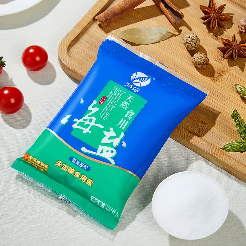 芦花天然食用海盐 400g*7袋 未添加碘 无抗结剂 高品质厨房调料