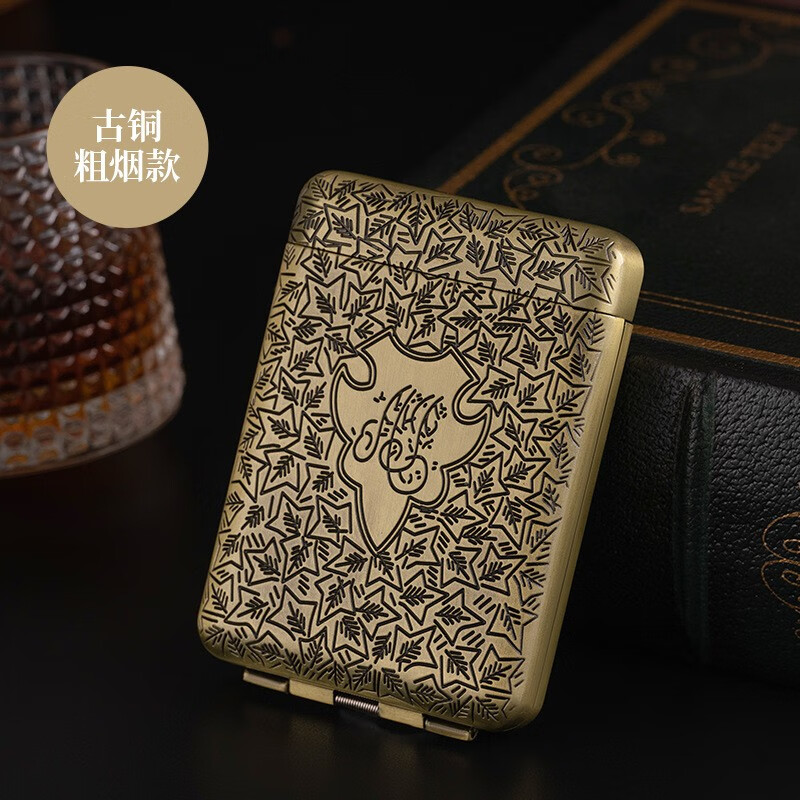 建功双枪浴血黑帮谢尔比烟盒全金属三开翻盖盒保护粗支16支细支20支装