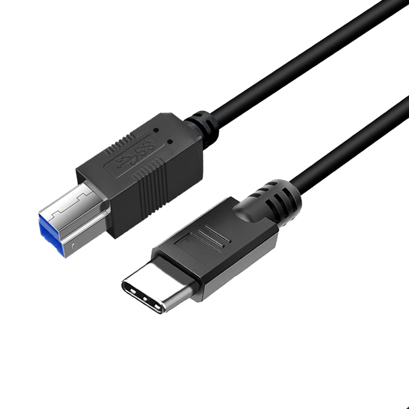 优特讯Type-C/USB-C转USB3.0B公打印线 笔记本电脑手机接打印机传真机扫描仪摄像头等连接线 YT-TC09 Type-C转USB3.0B公打印线 18米