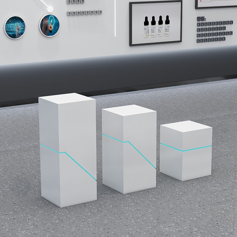 菩本家科技馆产品艺术异型展示台展示柜烤漆展柜陈列柜展会展厅展台 a