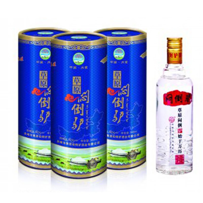 闷倒驴内蒙古草原白酒纯粮酿造清香型固态法白酒52度500ml*6瓶装8年