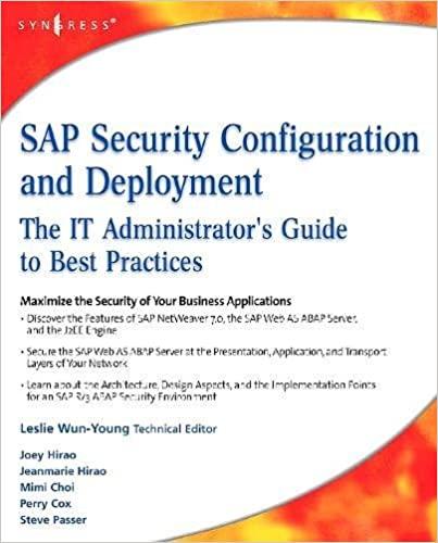【3-6周达】SAP Security Configuration and Deployment