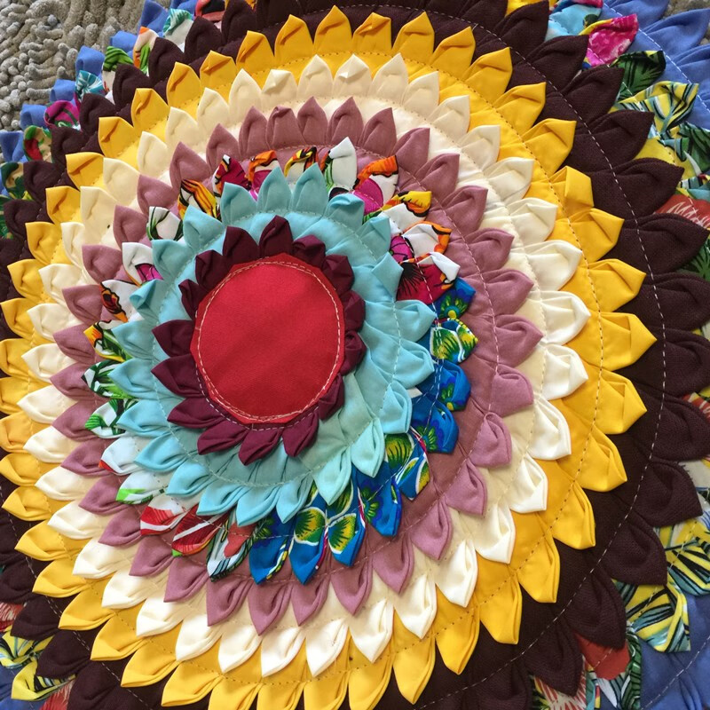 泰国手工拼布坐垫泰国手工拼布坐垫圆形椅垫沙发汽车垫子蒲团莲花垫