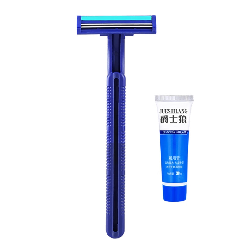 爵士狼一次性手动双层刮胡刀男士剃须刀2层刮胡子刮汗毛刮毛刀酒店