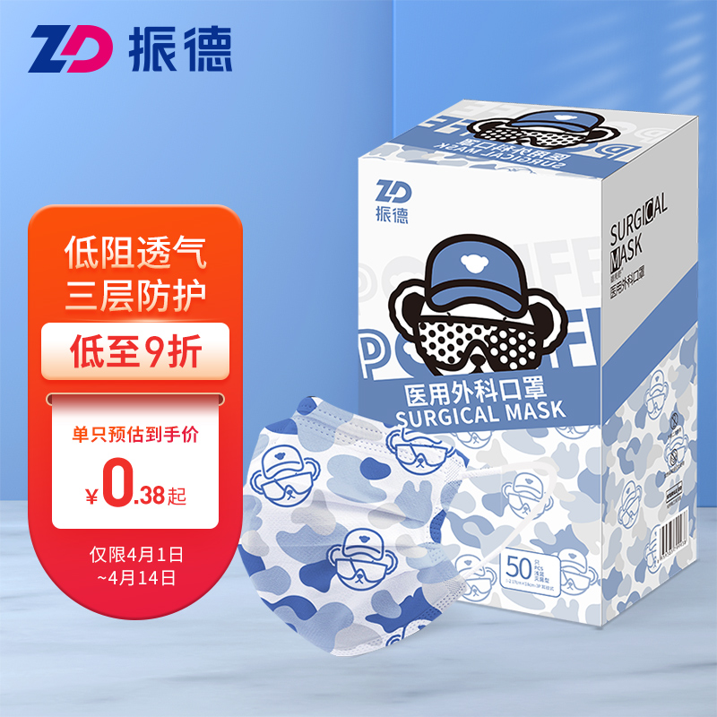 趋势分析:振德医用口罩价格变化及推荐浅蓝泰迪情侣口罩等相关系列产品