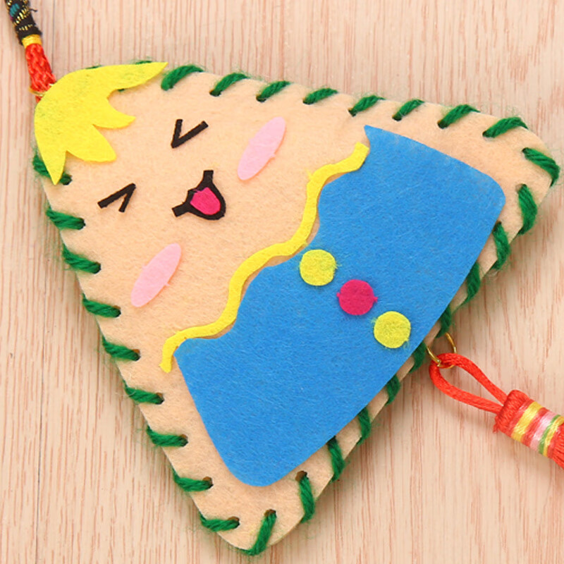 端午节手工diy粽子香包挂饰龙舟不织布幼儿园儿童手工制作材料包 雄黄