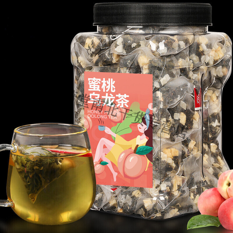 蜜桃白桃乌龙茶花果茶冷泡茶包桂花茉莉袋泡茶泡水饮品水果茶叶包