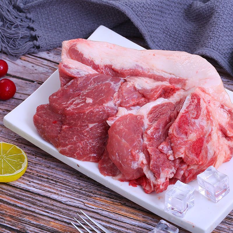 锦祥橙猪腿肉农家散养黑猪腿肉 2斤【带皮去骨腿肉】