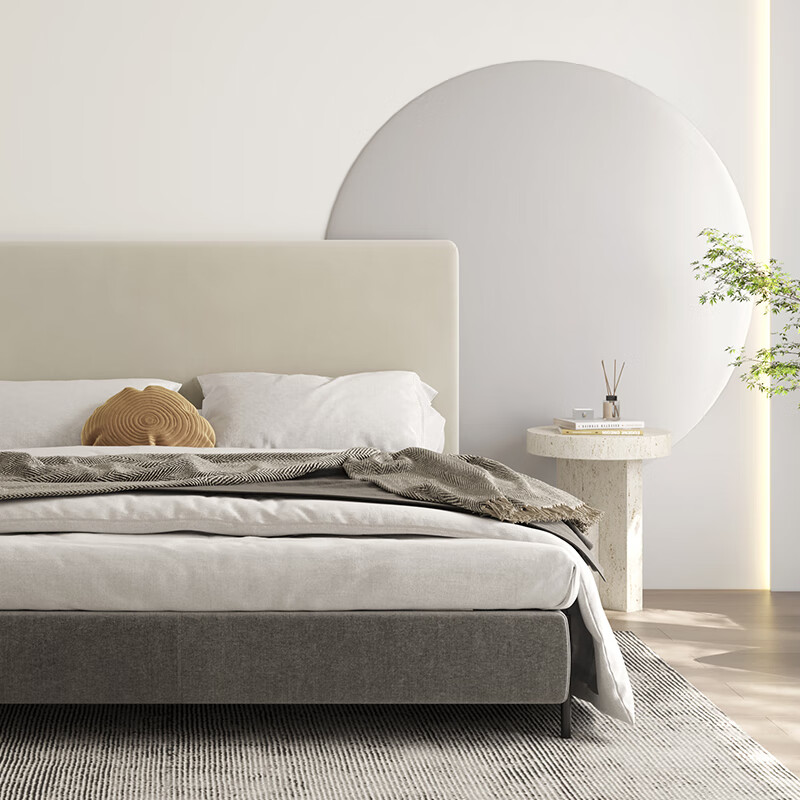 欧薇娜（OIVFNDQN）床头罩2021年新款简单大方床头套罩全包通用型床靠背罩套 空气灰 120*80