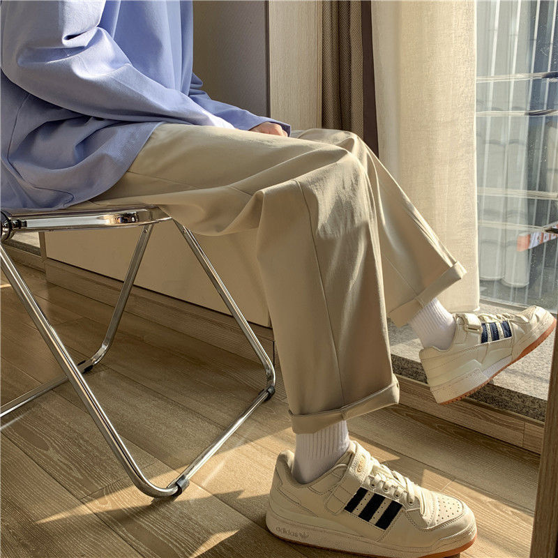 锦竞 美式复古 old school 灯芯裤潮流ins日系复古百搭纯色宽松坠感