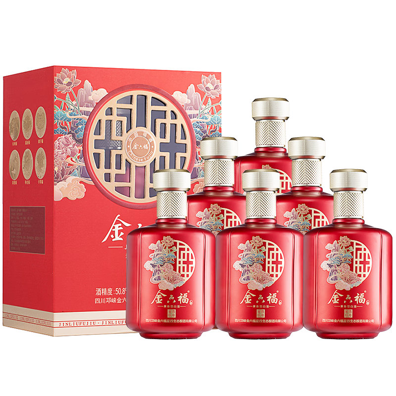 ���ڲ����������� �ѳ¾��� 50.8��500ml*6ƿ ����װ �����Ͱ׾�+�յ�Ʒ