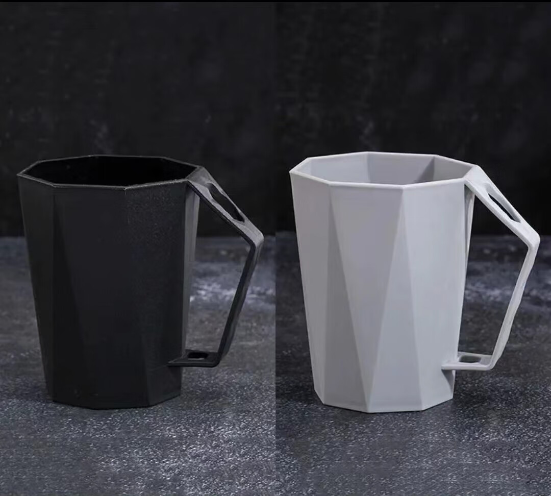 hywlkj菱形杯刷牙杯子家用漱口杯高颜值洗漱杯情侣牙刷杯套装塑料牙缸