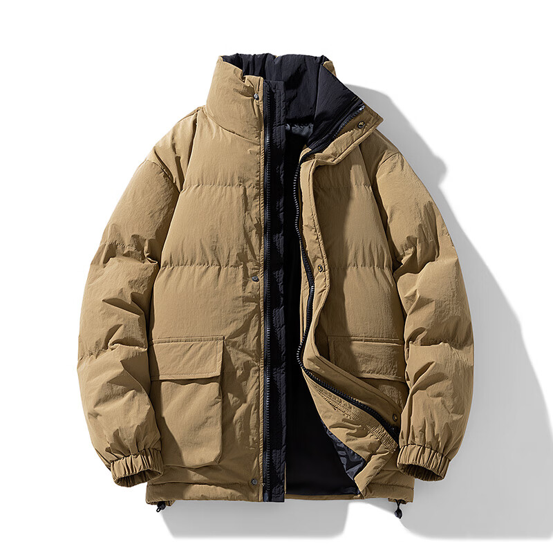 凯逸弗（kainifu）冬季棉服男新款运动冬装加厚面包服男装 米白色 3XL