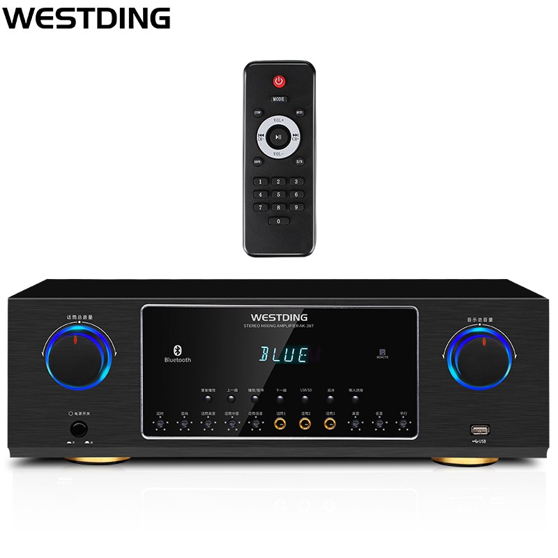 威斯汀（WESTDING）AK-387 卡拉OK功放 专业KTV音响功率放大器 音频设备放大器 大功率卡包功放 黑色高性价比高么？