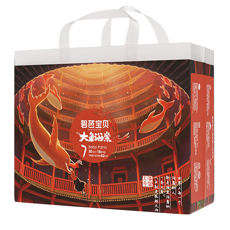 ���ڲ������̰ű������㺣��ϵ��ѵ���� ����͸���̿� Ӥ���ļ����������� 3XL 1�� 26Ƭ ��18kg+�� 194.6Ԫ��4��(��48.65Ԫ/��)