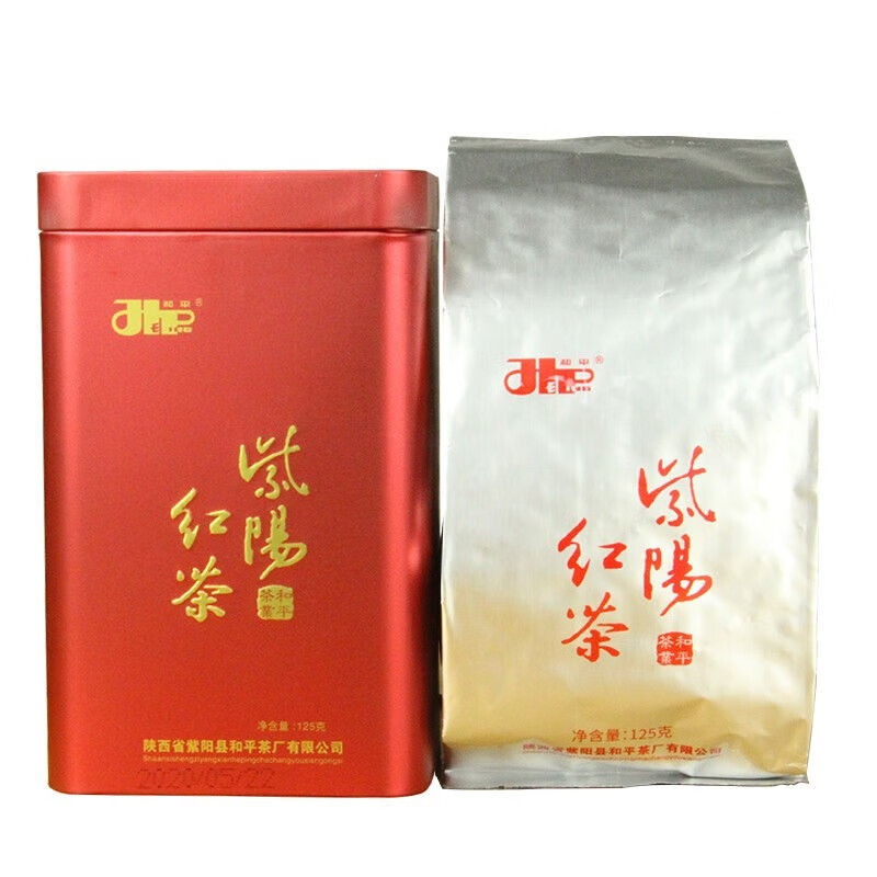 和平茶叶一级紫阳红茶 紫阳富硒茶产区 浓香功夫红茶罐装125g