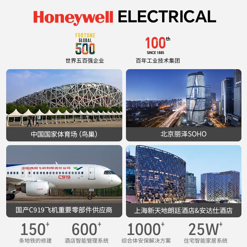 霍尼韦尔开关插座面板全屋套餐家用五孔86型空调插座暗装双控睿翼T3云雾灰 一开单控