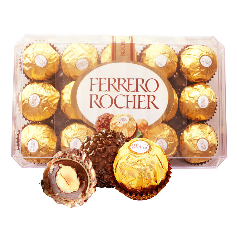 费列罗（Ferrero Rocher） 意大利进口费列罗榛果威化巧克力T30粒 圣诞节零食礼物