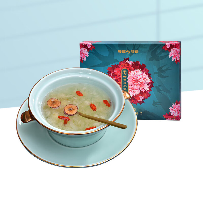 天福茗茶(tenfus tea) 燕窝红枣银耳羹 冻干银耳羹冲泡即食 早餐代餐