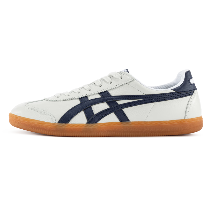 Onitsuka Tiger鬼塚虎復(fù)古德訓(xùn)鞋耐磨平底男女鞋休閑板鞋百搭 TOKUTEN 淺灰色/深藍(lán)色 42